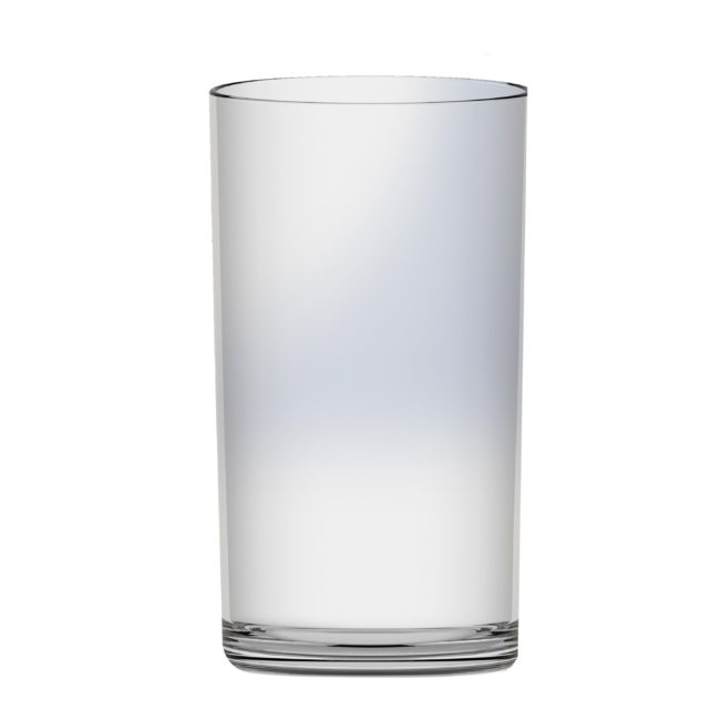 vaso tubo ancho irrompible